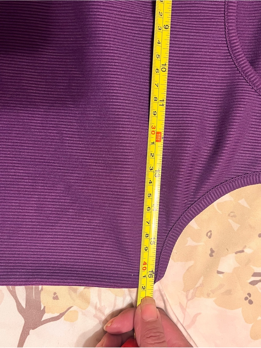 Under Armour Purple Ribbed Tank Top - Picture 4 of 4
